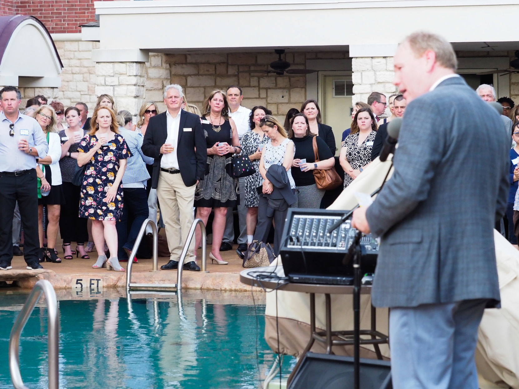 Poolside reception